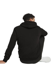 Puma sudadera hombre ESSENTIALS LOGO NEGRO vista trasera