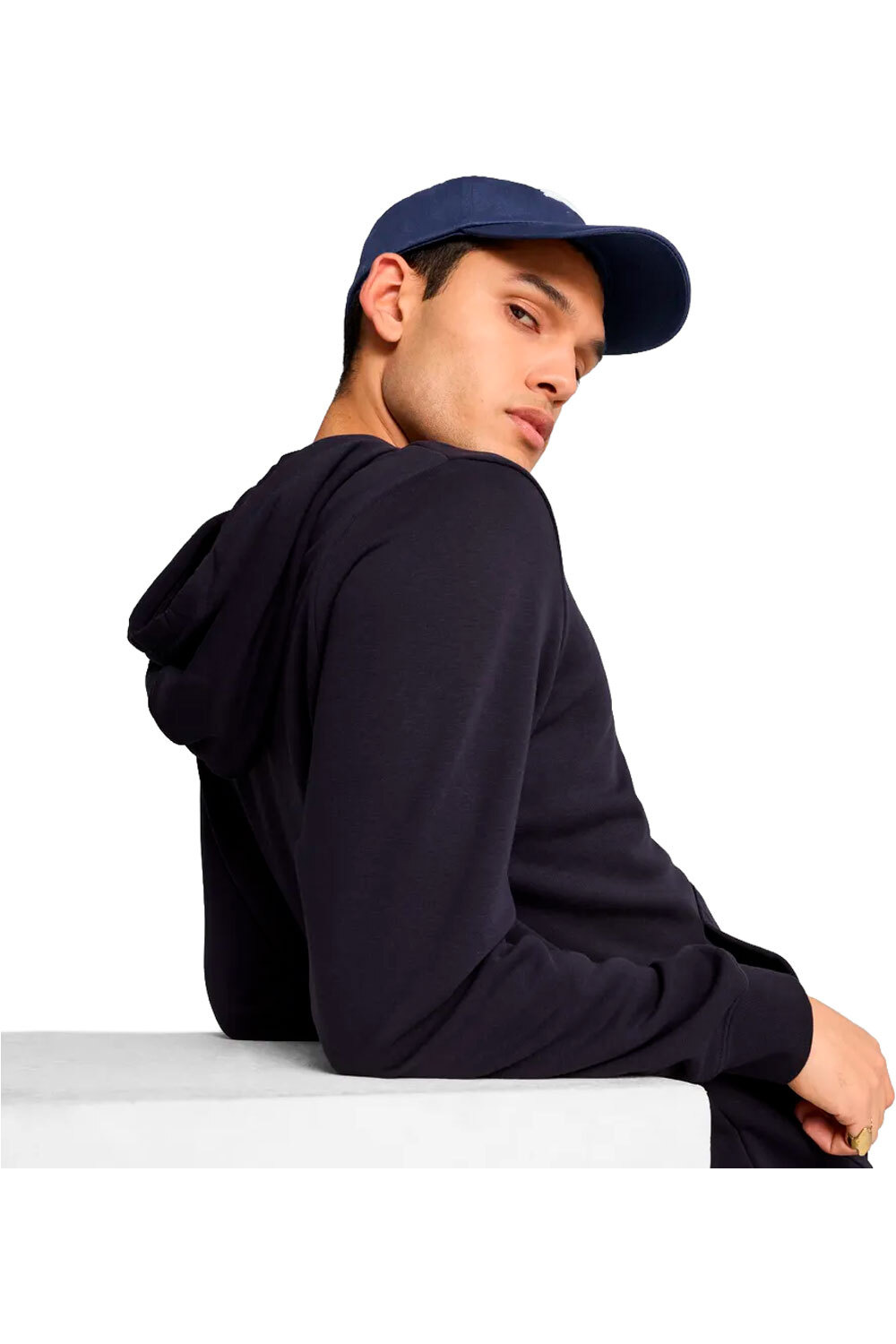 Puma sudadera hombre ESSENTIALS NO. 1 LOGO AZUL 03