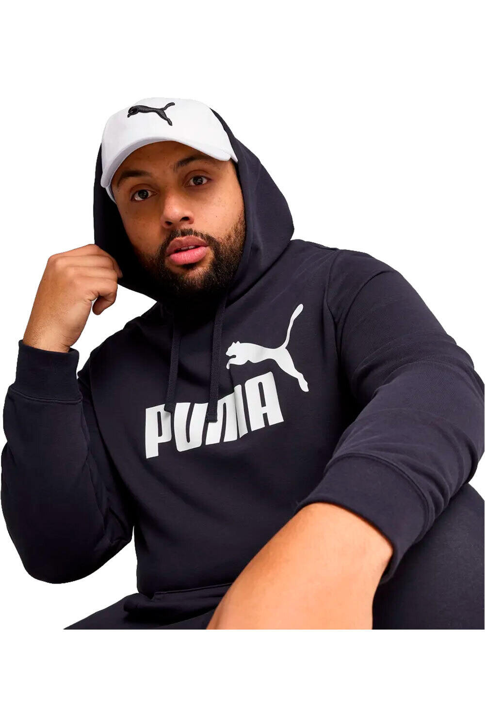 Puma sudadera hombre ESSENTIALS NO. 1 LOGO AZUL vista detalle