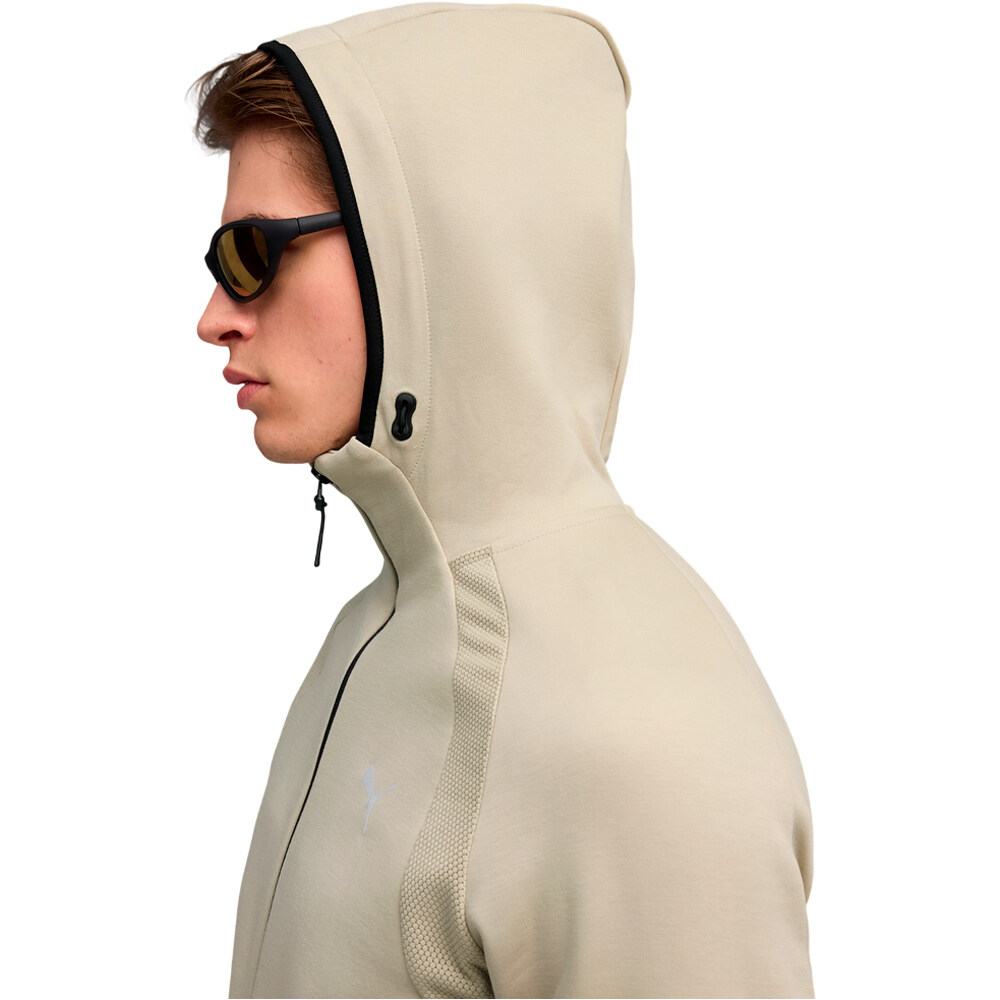 Puma sudadera hombre EVOSTRIPE MARRON vista detalle