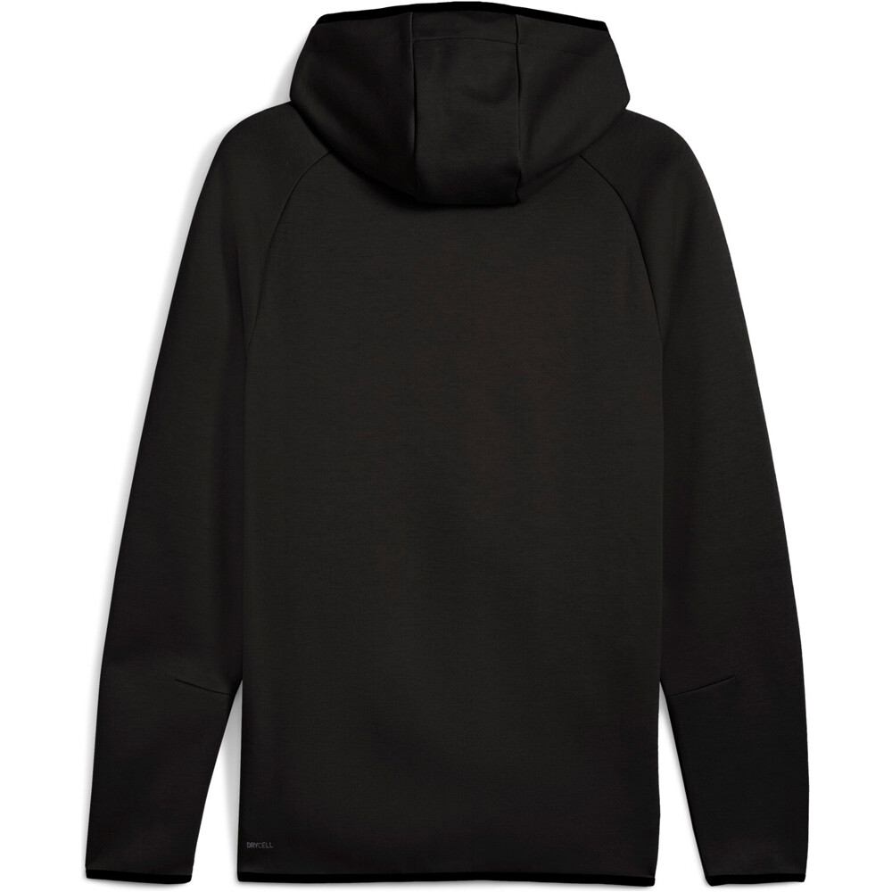 Puma sudadera hombre EVOSTRIPE NEGRO vista trasera