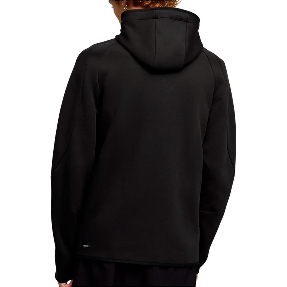 Puma sudadera hombre EVOSTRIPE NEGRO vista trasera
