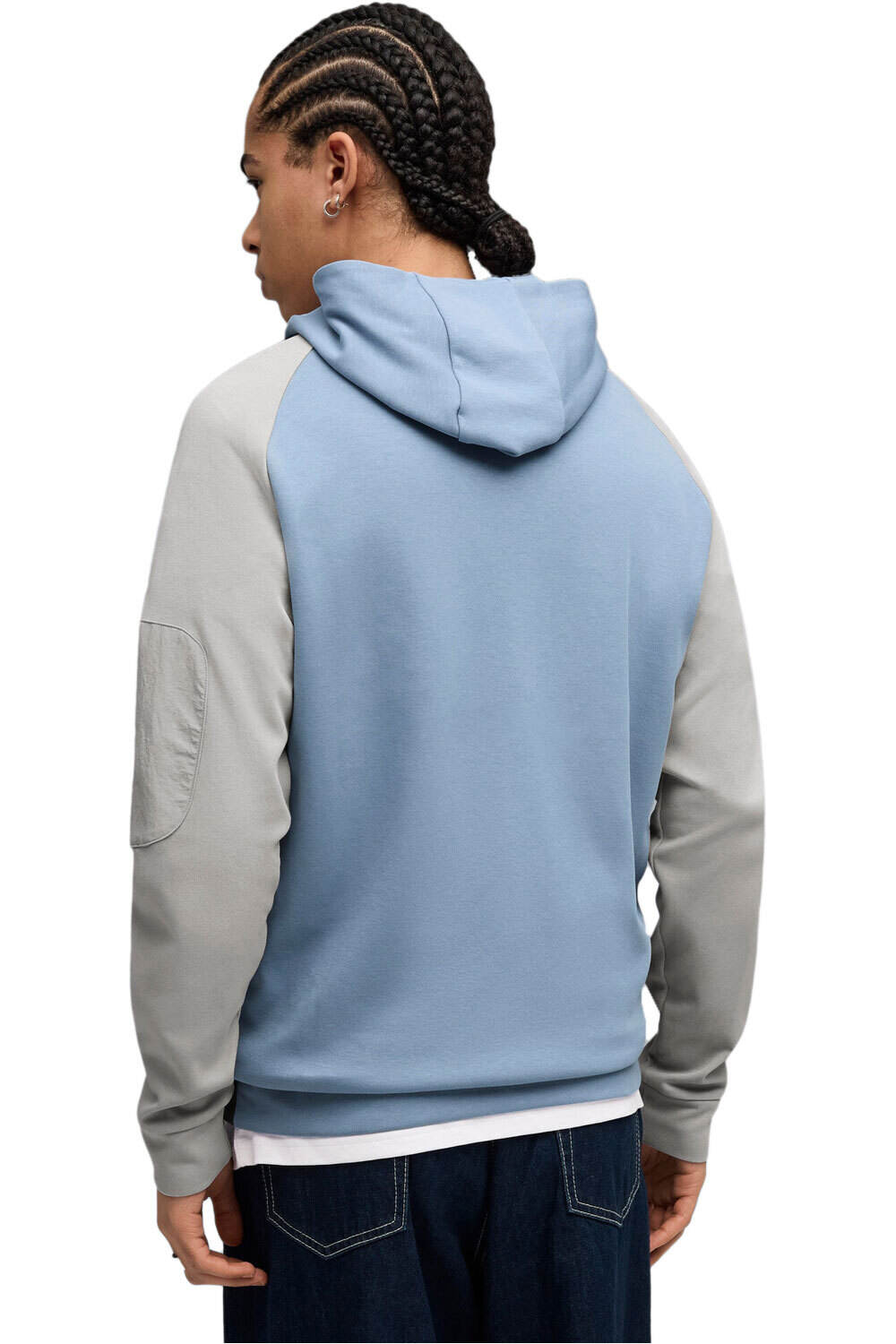 Puma sudadera hombre PUMATECH AZUL vista trasera