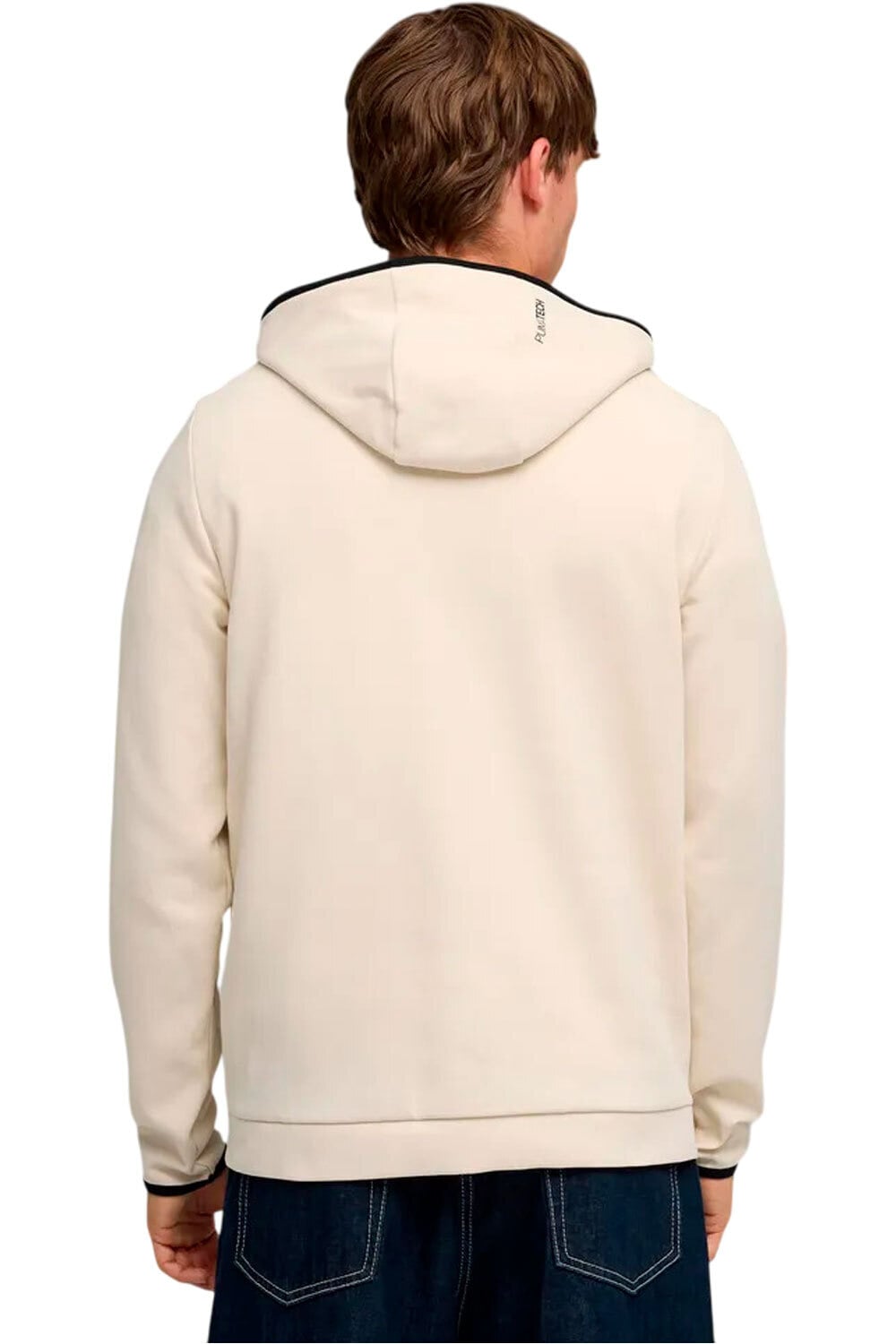 Puma sudadera hombre PUMATECH MARRON vista trasera