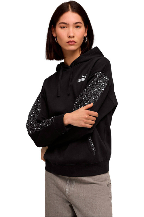 Puma sudadera mujer ESSENTIALS GRAPHIC ANIMAL NEGRO