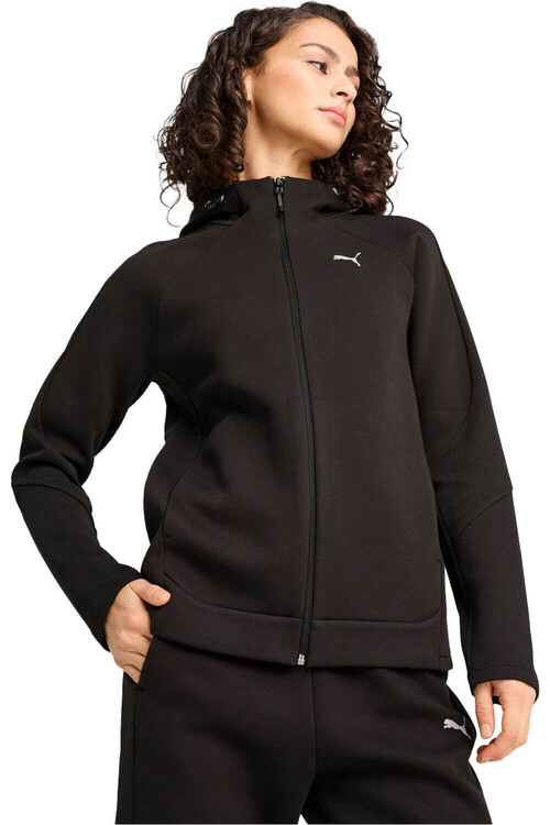 Puma sudadera mujer EVOSTRIPE NEGRO