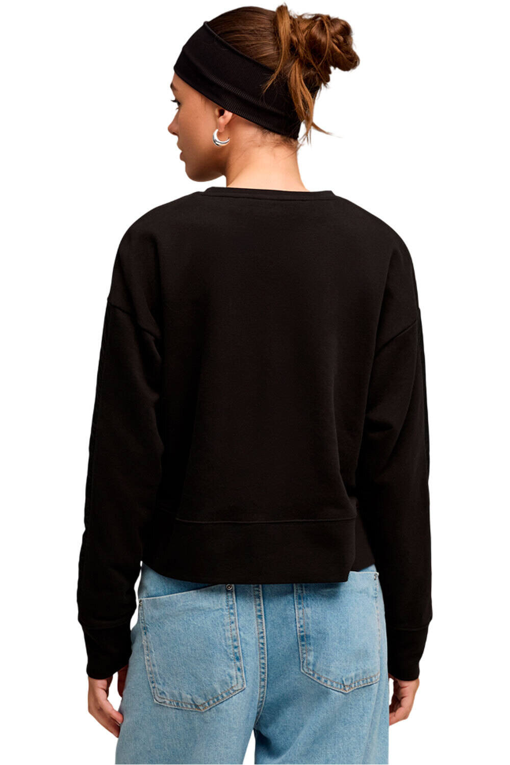 Puma sudadera mujer HER RELAXED NEGRO vista trasera