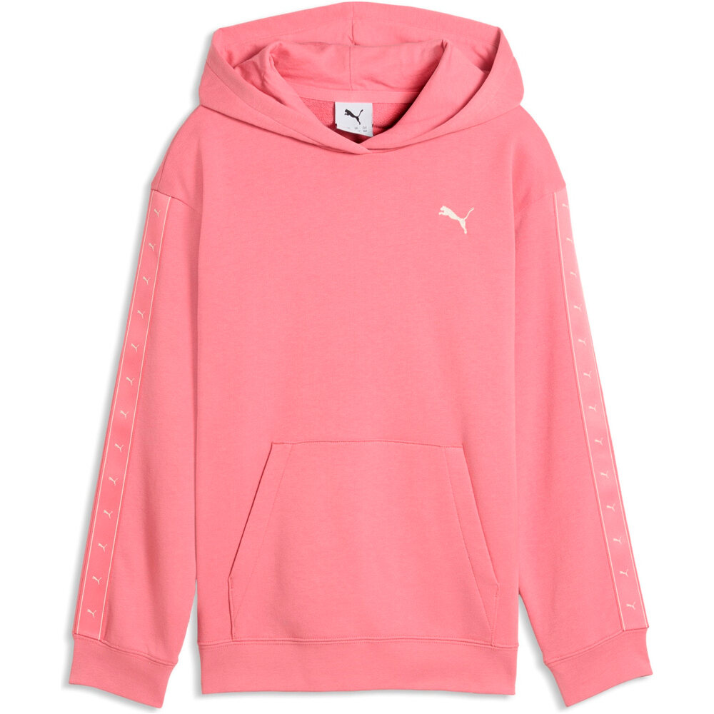 Puma sudadera niña ESSENTIALS TAPE ROSA vista detalle