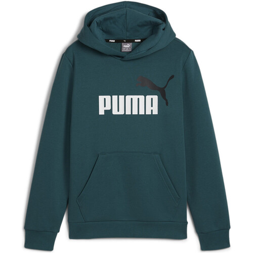 PUMA ESSENTIASL+ 2 COLOR BIG LOGO verde