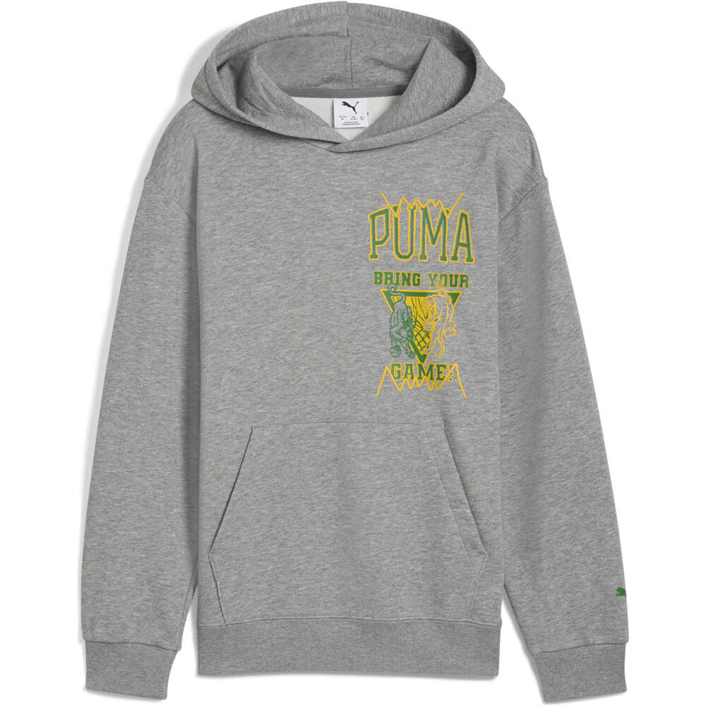 Puma sudadera niño RIVAL RAGE GRIS vista detalle