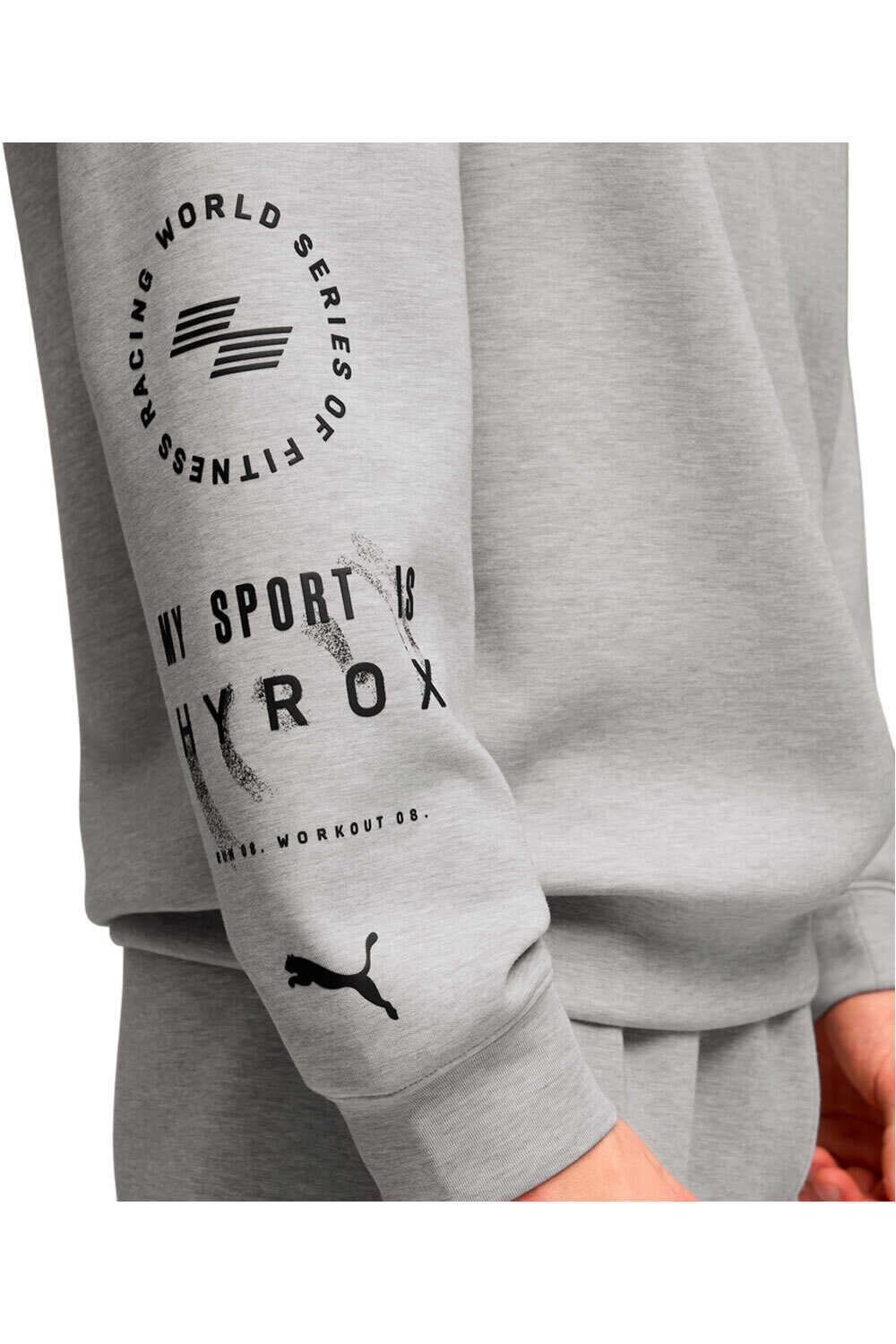 Puma sudaderas deportivas hombre X HYROX CLOUD MARRON 03