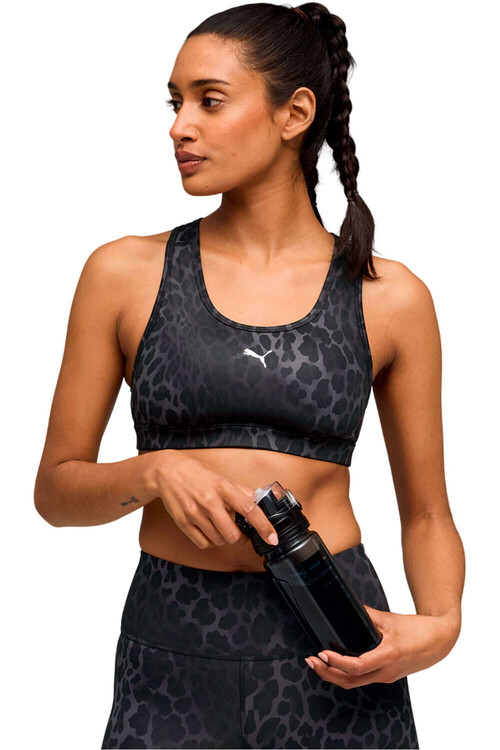 Puma sujetadores deportivos 4KEEPS NEGRO