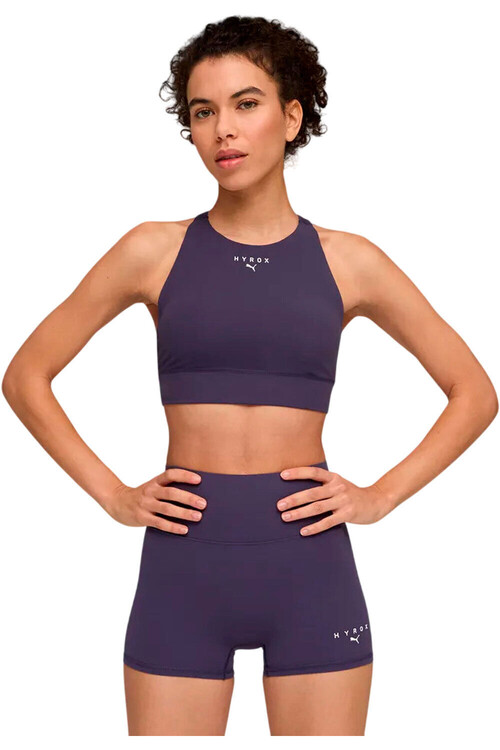 Puma sujetadores deportivos X HYROX SHAPE MORADO