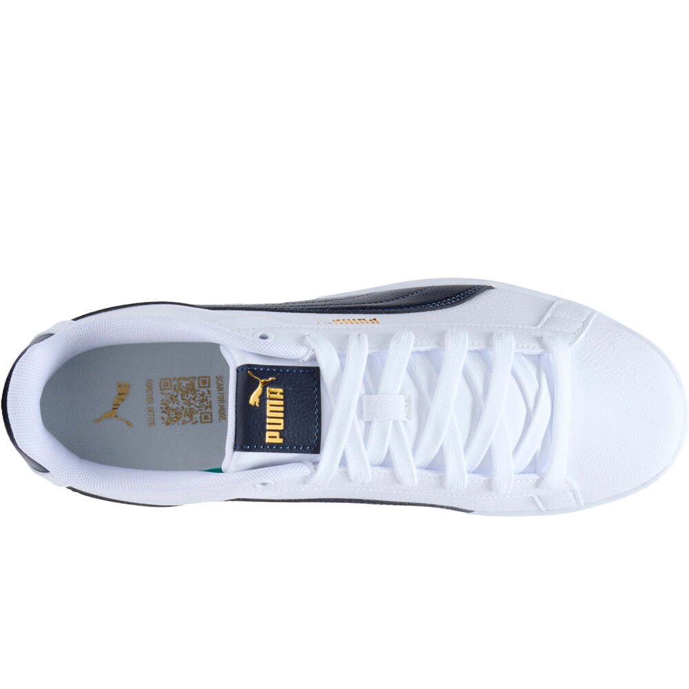 Puma zapatilla moda hombre COURT CLASSICO BLANCO vista superior