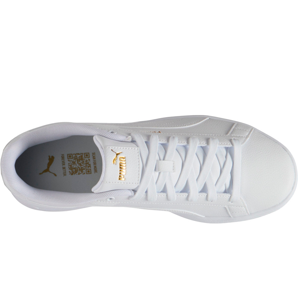 Puma zapatilla moda hombre COURT CLASSICO BLANCO vista superior
