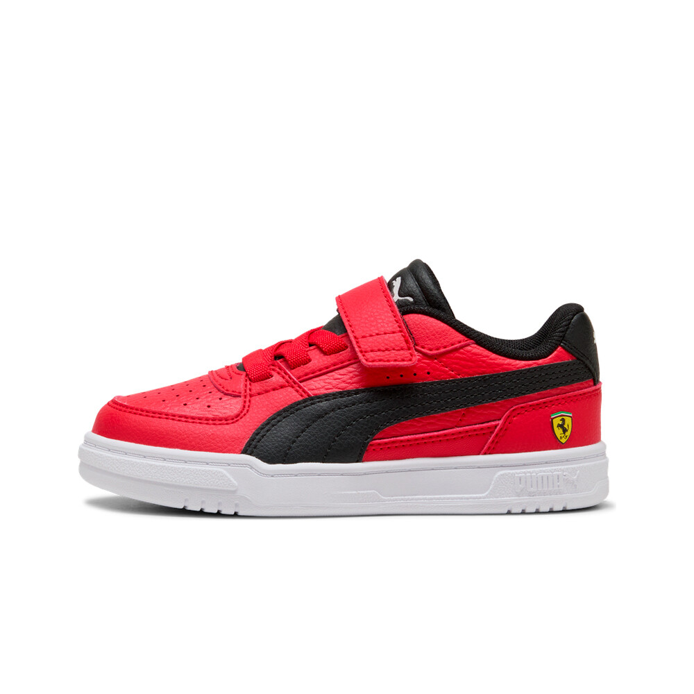 Puma zapatilla moda niño FERRARI CAVEN III ROJO lateral exterior