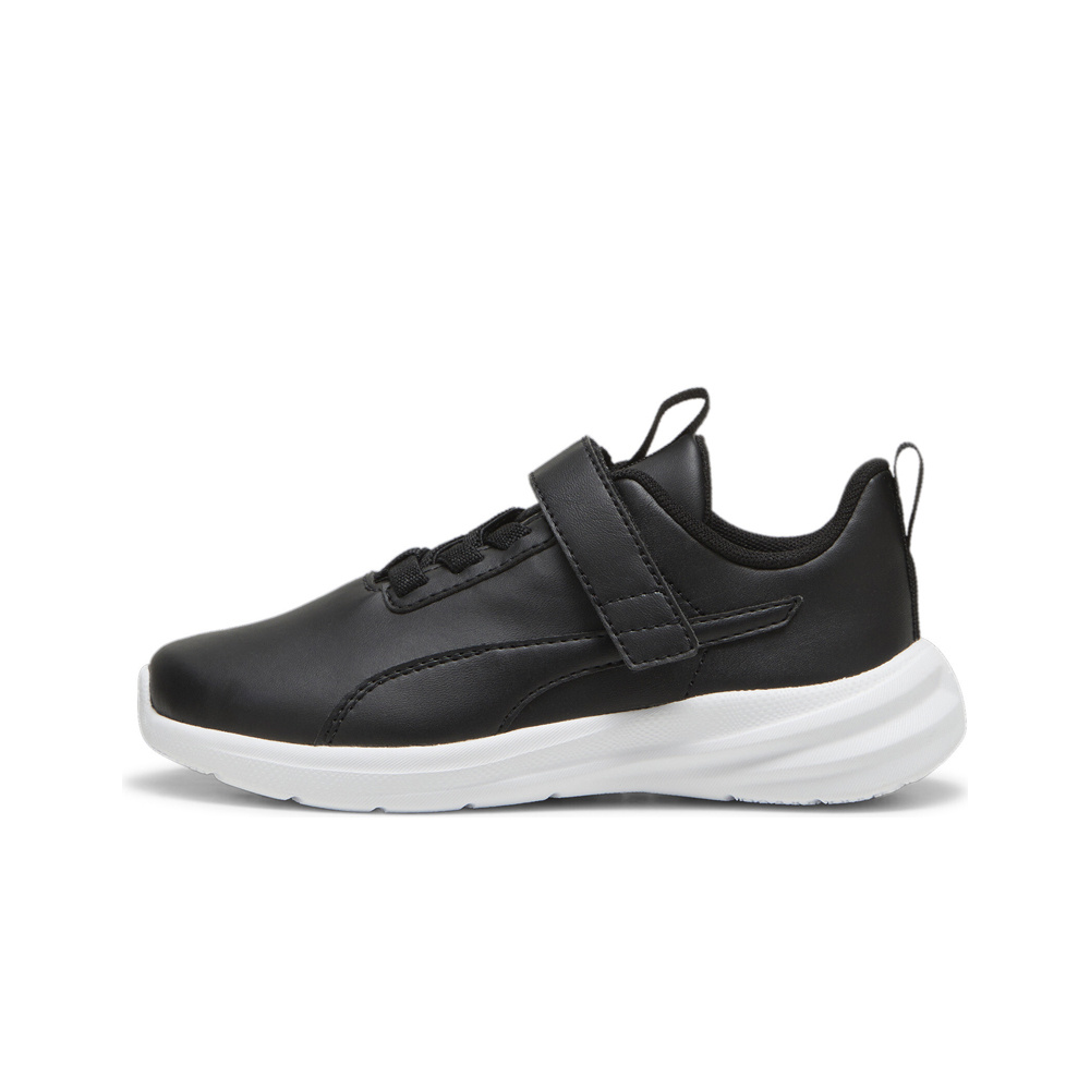 Puma zapatilla moda niño RICKIE RUNNER NEGRO lateral exterior