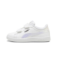 Puma zapatilla moda niño SMASH 3.0 BLANCO lateral exterior
