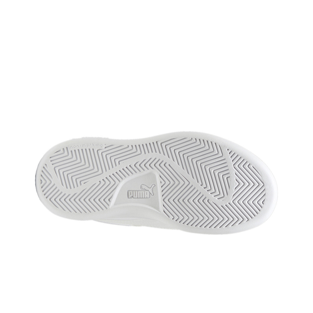 Puma zapatilla moda niño SMASH 3.0 BLANCO vista trasera
