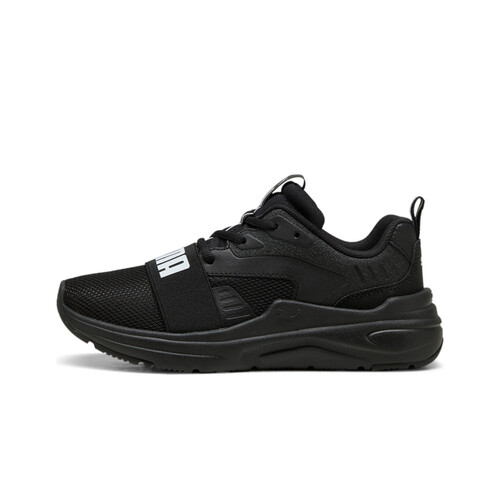 Puma zapatilla moda niño SOFTRIDE WIRED 2 NEGRO