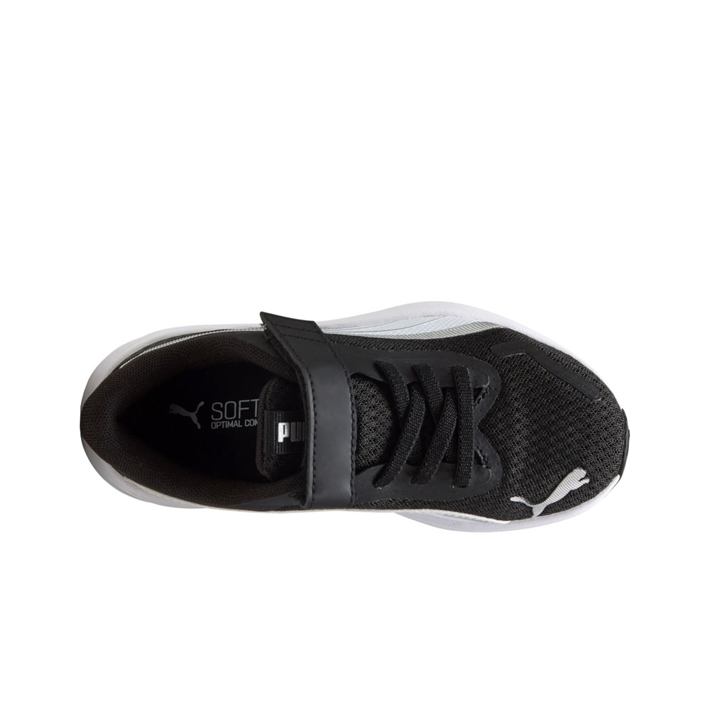 Puma zapatilla multideporte niño POUNCE LITE AC+ PS NEGRO vista superior