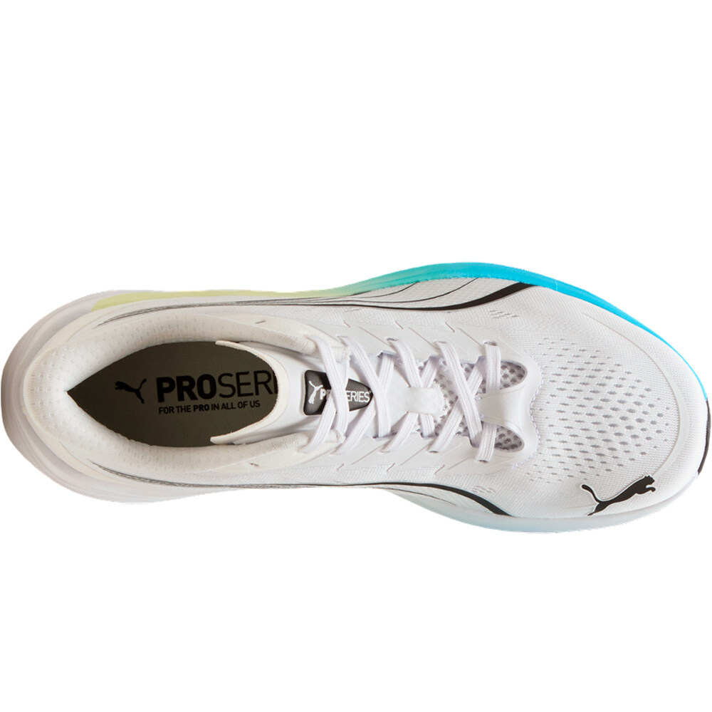 Puma zapatilla running hombre DARTER PRO 2 BLANCO vista trasera