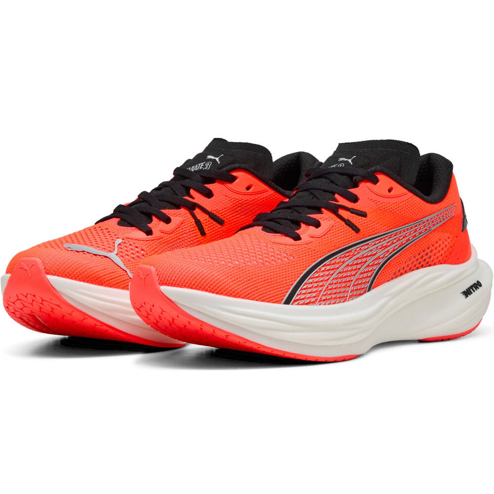Puma zapatilla running hombre DEVIATE NITRO 3 ROJO lateral interior