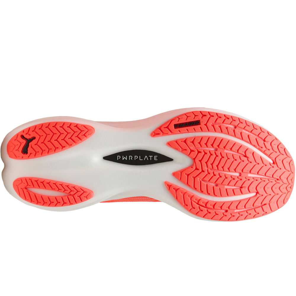 Puma zapatilla running hombre DEVIATE NITRO 3 ROJO vista trasera