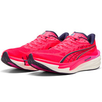 Puma zapatilla running hombre DEVIATE NITRO 4 HYROX ROSA lateral interior