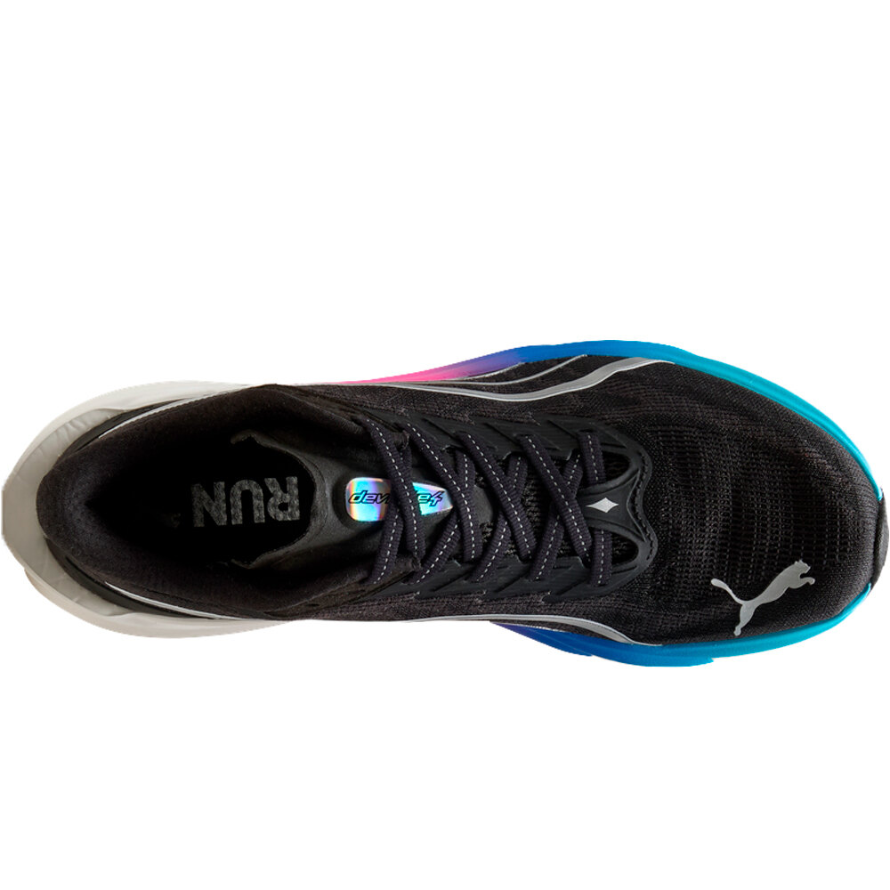 Puma zapatilla running hombre DEVIATE NITRO 4 NEGRO vista trasera