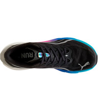 Puma zapatilla running hombre DEVIATE NITRO 4 NEGRO vista trasera