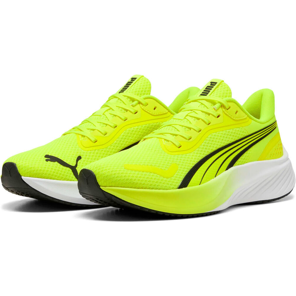 Puma zapatilla running hombre POUNCE LITE AMARILLO lateral interior