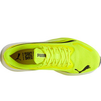 Puma zapatilla running hombre POUNCE LITE AMARILLO vista superior