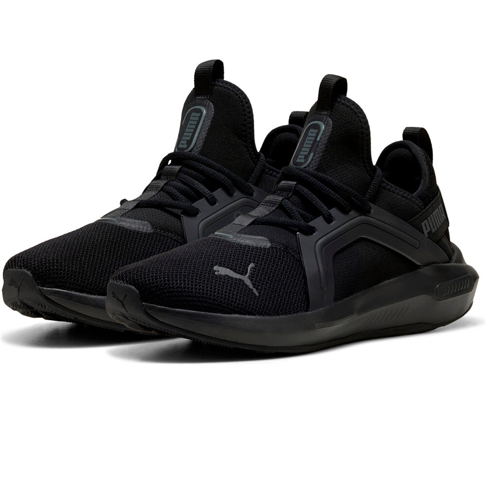 Puma zapatilla running hombre SOFTRIDE ENZO 5 NEGRO lateral interior