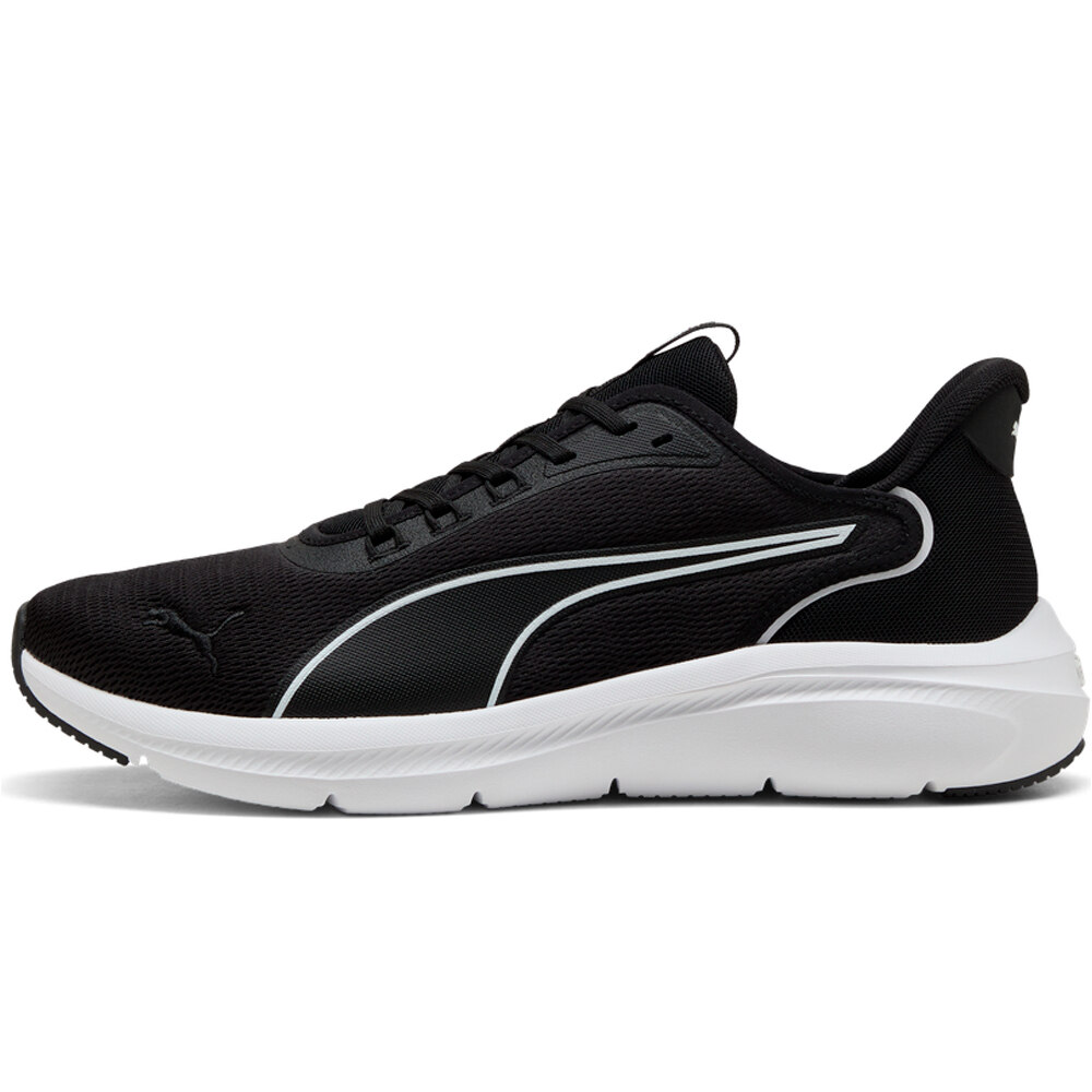 Puma zapatilla running hombre SOFTRIDE EXO FLEX NEGRO lateral exterior