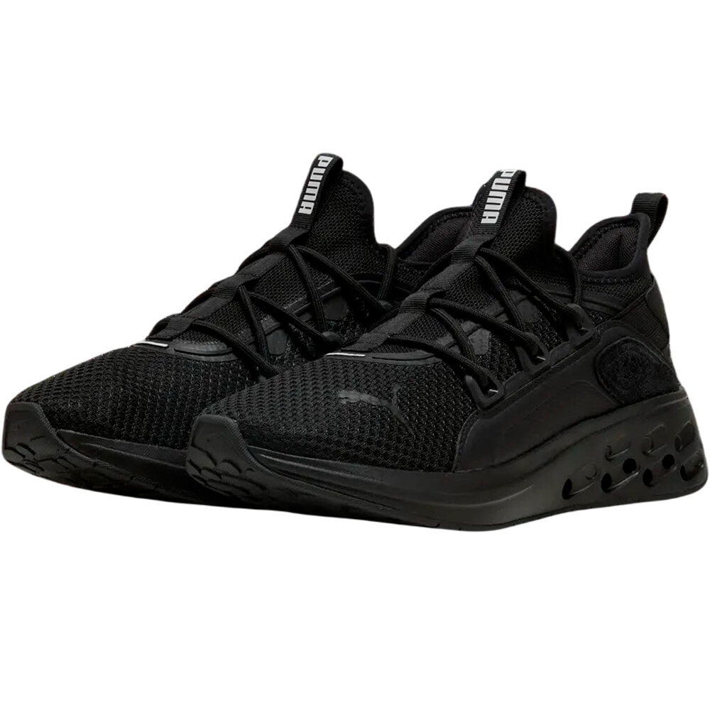 Puma zapatilla running hombre SOFTRIDE FREQUENCE S NEGRO lateral interior