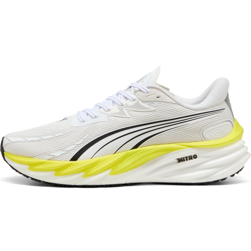 Puma zapatilla running hombre VELOCITY NITRO 4 BLANCO lateral exterior