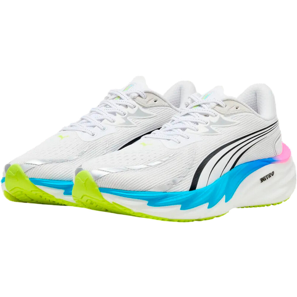 Puma zapatilla running hombre VELOCITY NITRO 4 BLANCO lateral interior
