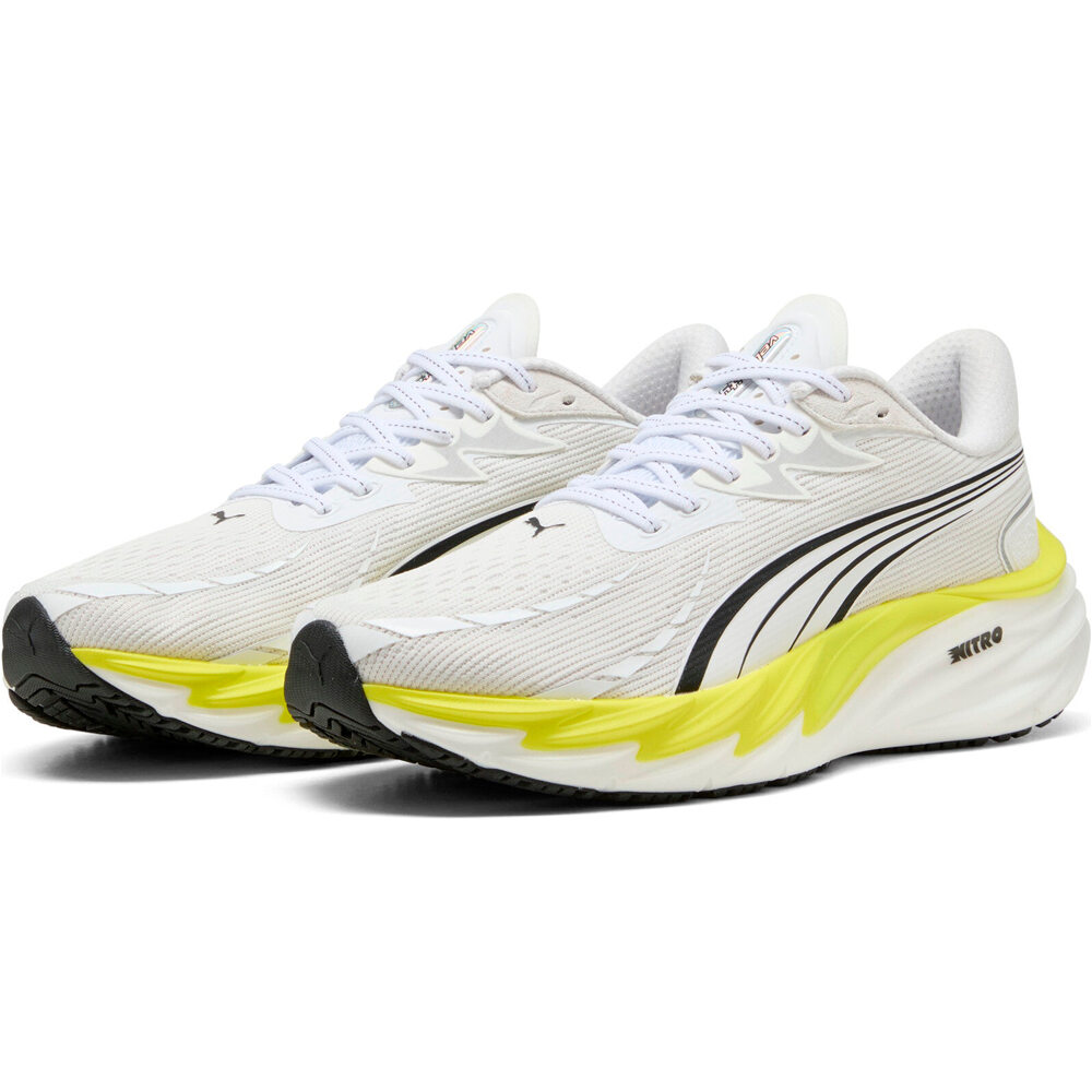 Puma zapatilla running hombre VELOCITY NITRO 4 BLANCO lateral interior