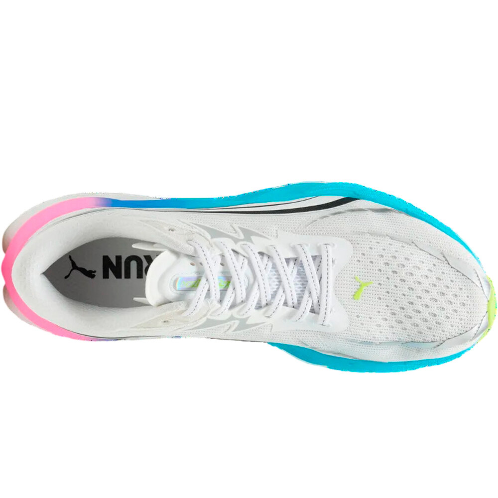 Puma zapatilla running hombre VELOCITY NITRO 4 BLANCO vista superior