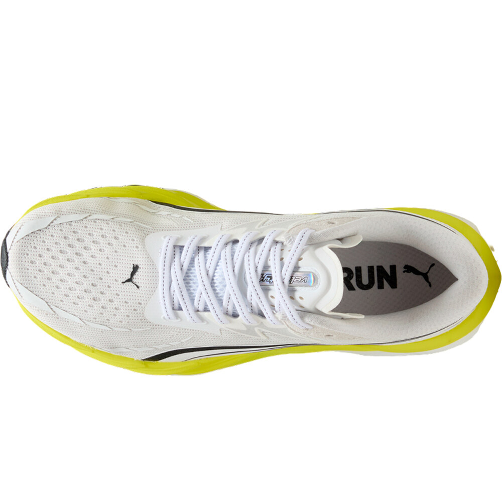 Puma zapatilla running hombre VELOCITY NITRO 4 BLANCO vista superior