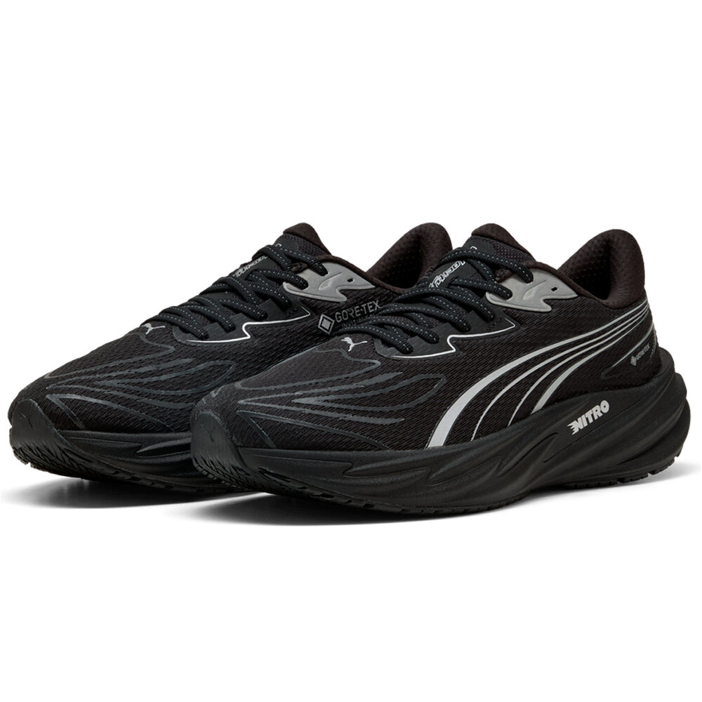 Puma zapatilla running hombre VELOCITY NITRO 5 GORE-TEX NEGRO lateral interior