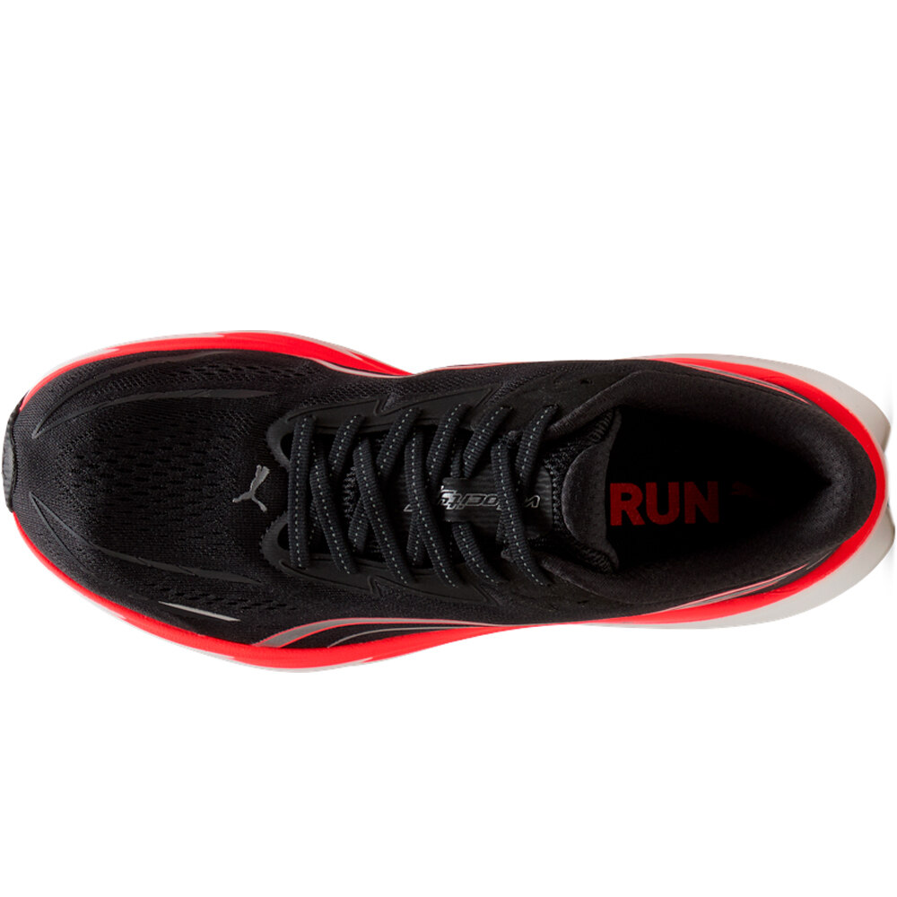 Puma zapatilla running hombre VELOCITY NITRO 5 NEGRO vista superior