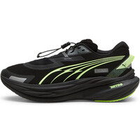 Puma zapatilla running mujer DEVIATE NITRO 3 WTR+ GRIS lateral exterior