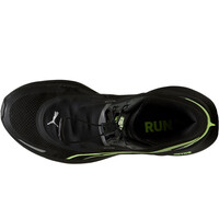 Puma zapatilla running mujer DEVIATE NITRO 3 WTR+ GRIS vista superior