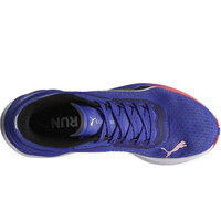 Puma zapatilla running mujer ELECTRIFY NITRO 3 AZUL vista superior