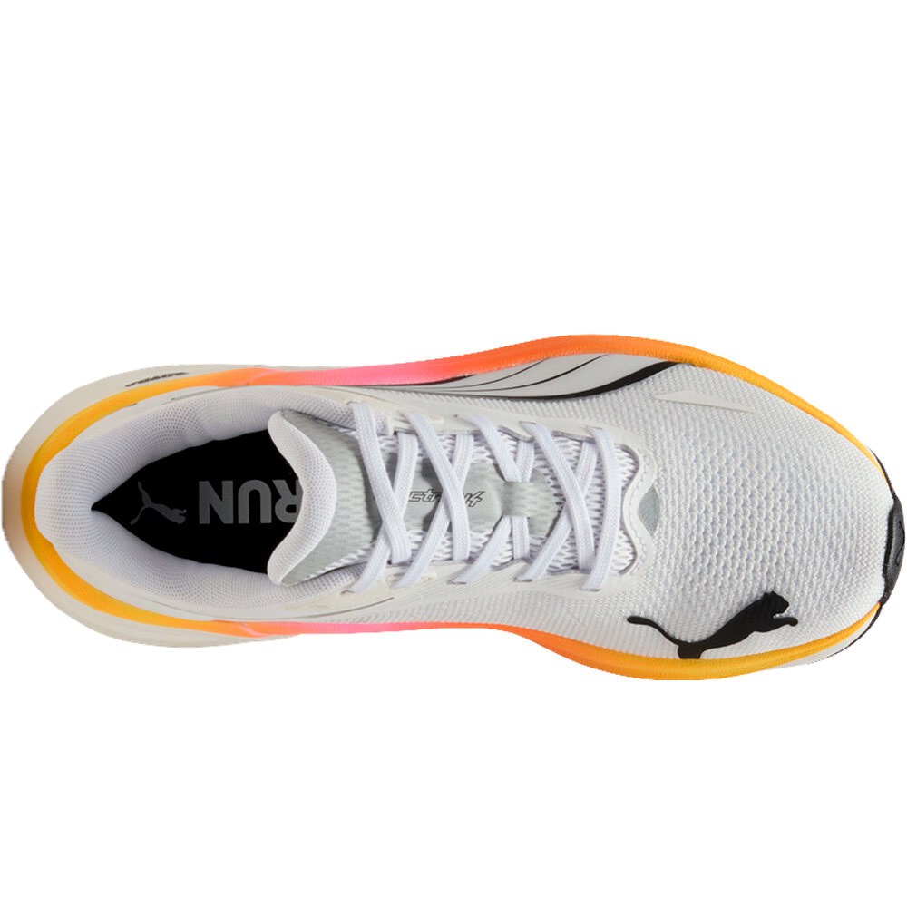 Puma zapatilla running mujer ELECTRIFY NITRO 4 BLANCO vista trasera