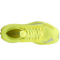 Puma zapatilla running mujer VELOCITY NITRO 3 AMARILLO vista superior