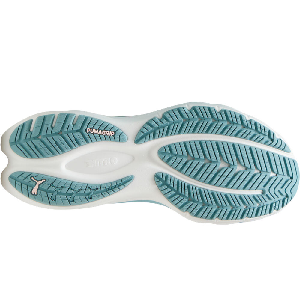 Puma zapatilla running mujer VELOCITY NITRO 4 AZUL vista trasera