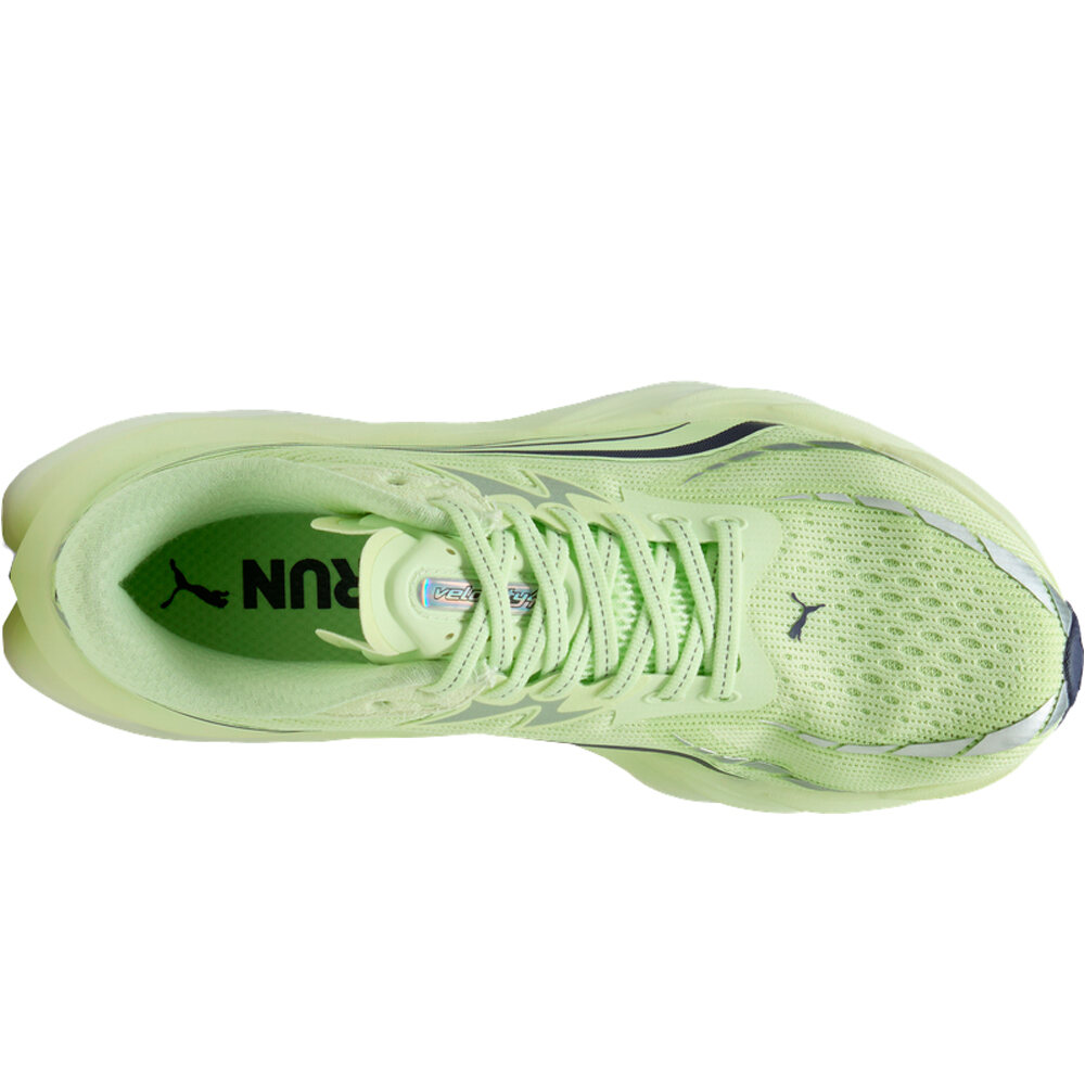 Puma zapatilla running mujer VELOCITY NITRO 4 VERDE vista superior